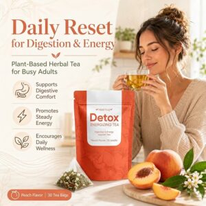 Liver & Kidney Detox Tea Gut Health Support Herbal Tea 30 Tea Bags