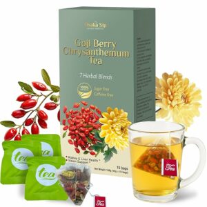 OsakaSip Goji Berry Chrysanthemum Tea Kidney Support 15 Tea Bags