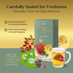 OsakaSip Goji Berry Chrysanthemum Tea Kidney Support 15 Tea Bags