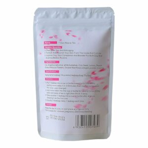 Wins Town 7 Days Beauty Herbal Tea for Brightening and Smoothing Skin 14 Teabags