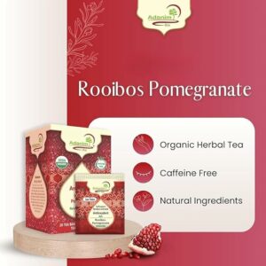 Adanim Bio Organic Rooibos Pomegranate Tea Bags Caffeine Free 20 Teabags