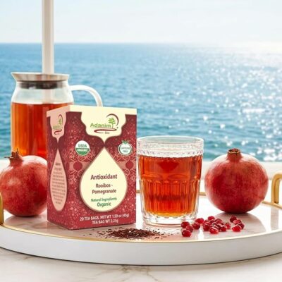 Adanim Bio Organic Rooibos Pomegranate Tea Bags Caffeine Free 20 Teabags