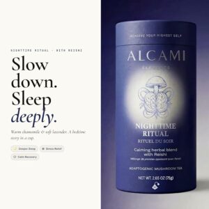 Alcami Elements Night Time Ritual Tea Chamomile & Lavender Herbal Tea Bags 30 Teabags