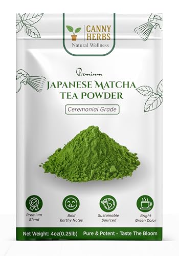 Canny Herbs Peppermint Tea Bags 40 Count Herbal Mint Matcha Tea Powder