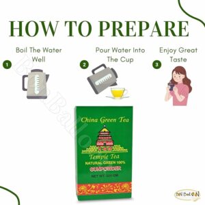 China Green Temple Tea Natural Gunpowder Premium Egyptian Herbal