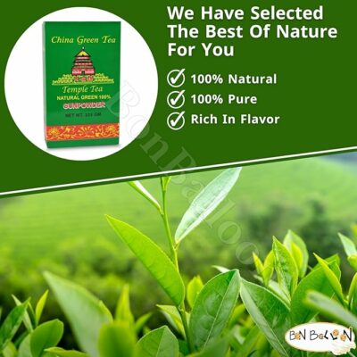 China Green Temple Tea Natural Gunpowder Premium Egyptian Herbal