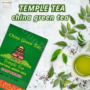 China Green Temple Tea Natural Gunpowder Premium Egyptian Herbal