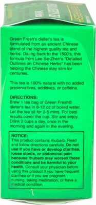 Green Fresh Extra Strength Herbal Dieters Tea 30 Teabags