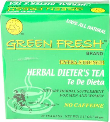Green Fresh Extra Strength Herbal Dieters Tea 30 Teabags