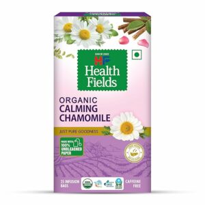 HealthFields Organic Calming Chamomile Herbal Infusion Tea 25 Teabags