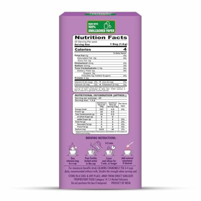 HealthFields Organic Calming Chamomile Herbal Infusion Tea 25 Teabags