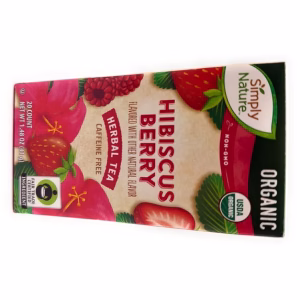 Simply Nature Organic Hibiscus Berry Herbal Tea 20 Teabags