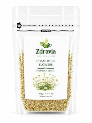 Zdravia Chamomile Flowers Tea Premium Whole Dried Chamomile Blossoms Loose Leaf