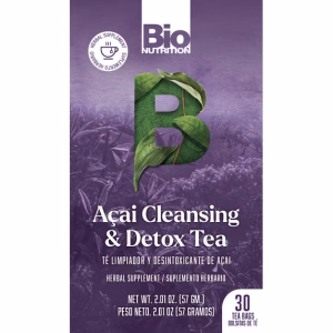 Bio Nutrition Acai Cleansing Detox Tea 30 Bags Gentle Weight Management
