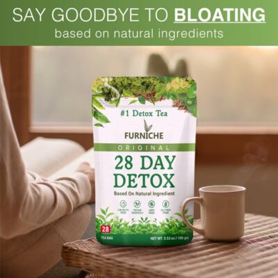 Detox Tea Natural Herbal Cleanse Tea for Metabolism 28 Days Serving