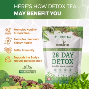 Detox Tea Natural Herbal Cleanse Tea for Metabolism 28 Days Serving