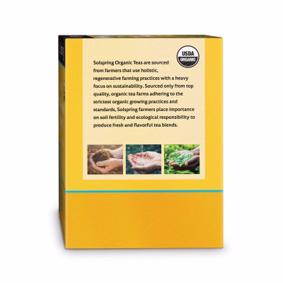 Dr. Mercola Solspring Organic Tulsi Lemon Ginger Herbal Tea 18 Tea Bags