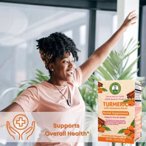 Dr. TEA Turmeric Herbal Tea Cinnamon Flavor 20 Tea Bags