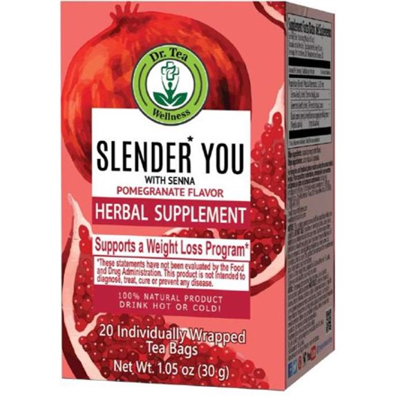 Dr. TEA Weight Loss Tea Senna & Pomegranate 20 Tea Bags