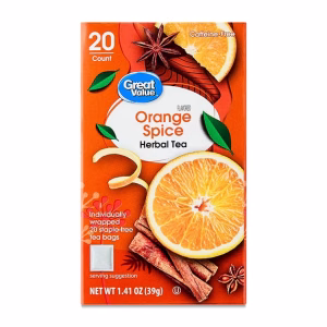 Great Value Orange Spice Herbal Tea 20 Tea Bags