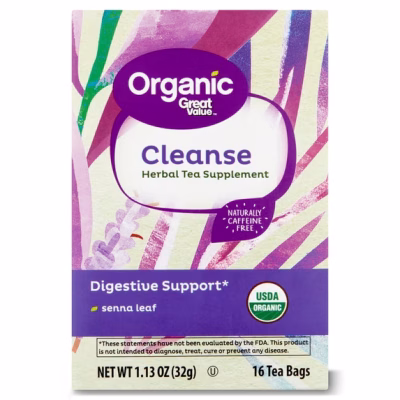 Great Value Organic Cleanse Tea Bags 16 Count