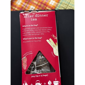 Greenypeeps After Dinner Tea Organic Fennel Tea Bags 15 Count
