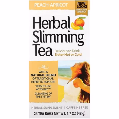 Herbal Slimming Tea Peach Apricot 24 Tea Bags