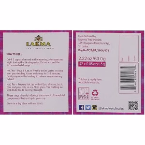 Lakma 14 Day Weight Loss Kit Green Tea 42 Tea Bags