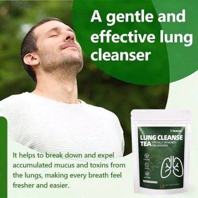 Lung Cleanse Herbal Tea for Smokers Natural Detox & Respiratory Support Tea 30 Tea Bags