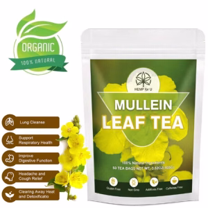 Mullein Tea Support Lungs Cleanse & Detox 50 Mullein Leaf Tea Bags