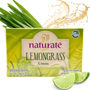 Naturatē Lemongrass Tea 20 Tea Bags 100% Natural