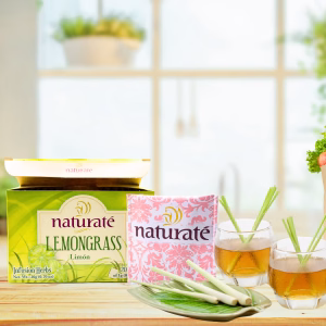 Naturatē Lemongrass Tea 20 Tea Bags 100% Natural