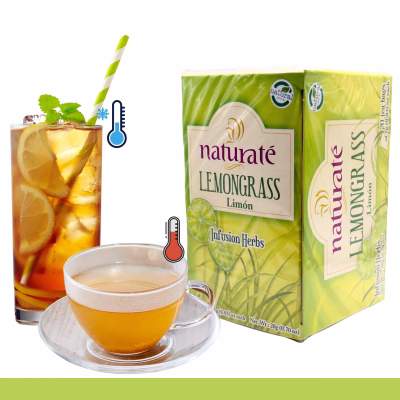 Naturatē Lemongrass Tea 20 Tea Bags 100% Natural