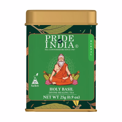 Pride India Holy Basil Tulsi Divine Healing Tea 25 Tea Bags