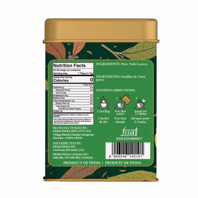 Pride India Holy Basil Tulsi Divine Healing Tea 25 Tea Bags