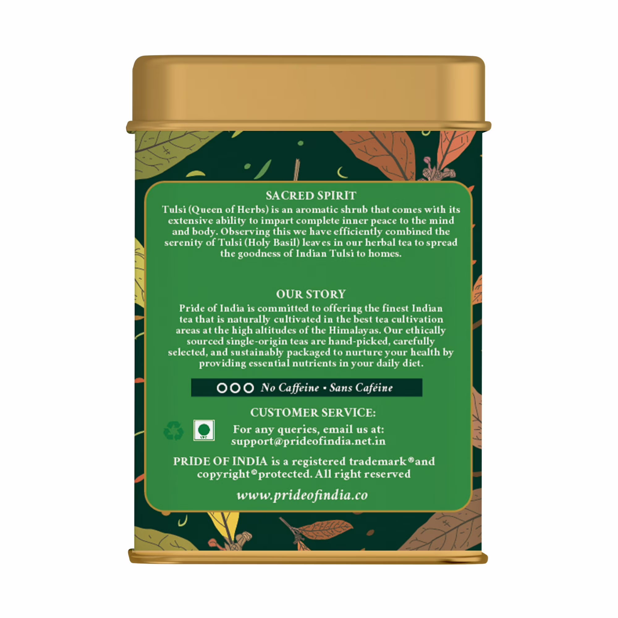 Pride India Holy Basil Tulsi Divine Healing Tea 25 Tea Bags