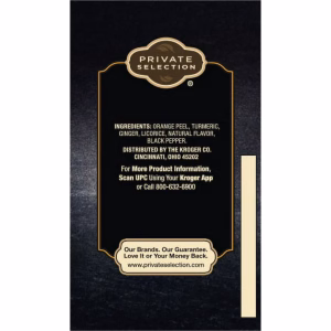 Private Selection Orange Ginger Turmeric Herbal Tea 20 Tea Bags