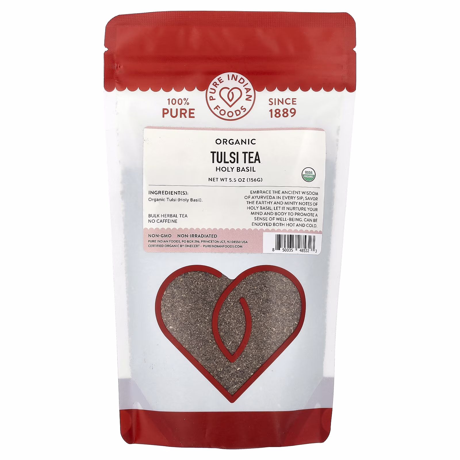 Pure Indian Foods Organic Tulsi Herbal Tea 5.5oz