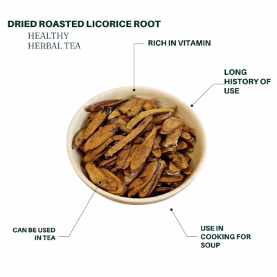 Royal Seafood USA Dried Roasted Licorice Root 8oz Chinese herbal tea