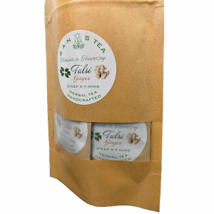 Sanos Tea Premium Organic Herbal Tea Tulsi Ginger 12 Sachets