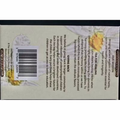 SanosTea Chamomile Mint Lavendar Premium Organic Herbal Tea stress relief 18 Tea Bags
