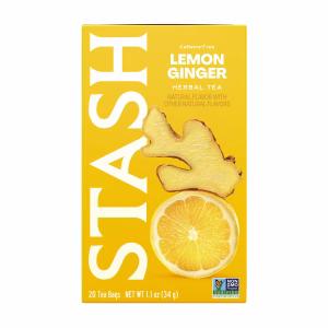Stash Lemon Ginger Caffeine Free Herbal Tea 20 Tea Bags