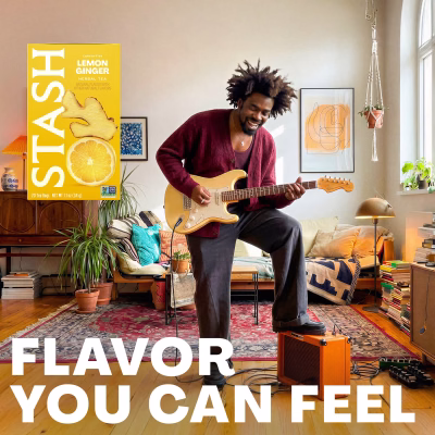 Stash Lemon Ginger Caffeine Free Herbal Tea 20 Tea Bags