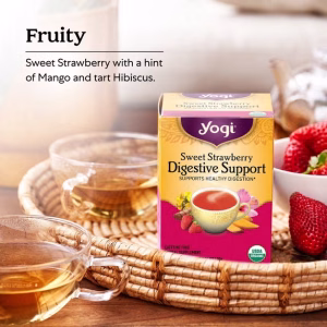 Yogi Sweet Strawberry Digestive Support 16 Tea Bags