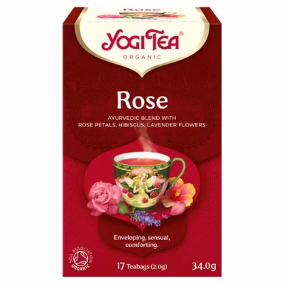 Yogi Tea Organic Rose Herbal Tea 17 Tea Bags