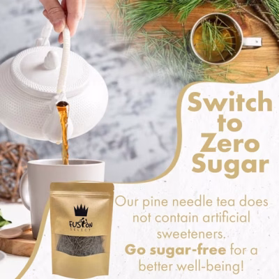 Fusion Select 100% Natural Pine Needle Tea Fresh Natural Loose Leaf Herbal Tea