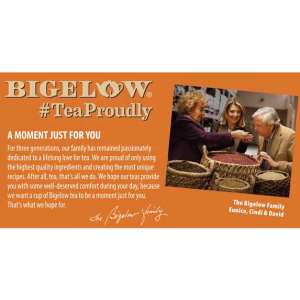 Bigelow Golden Turmeric Honey Herbal Tea Bags 18 Count