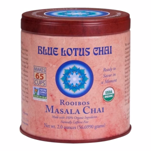 Blue Lotus Chai Rooibos Flavor Masala Chai Makes 65 Cups 2 Ounce