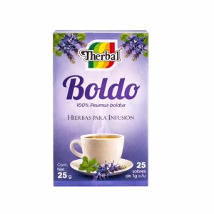 Boldo Herbal Tea 100% Boldo Leaves Infusion Tea 25 Teabags