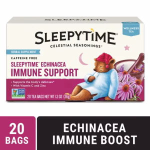Celestial Seasonings Sleepytime Wellness Echinacea Immune Support Herbal Tea Bags 20 Count